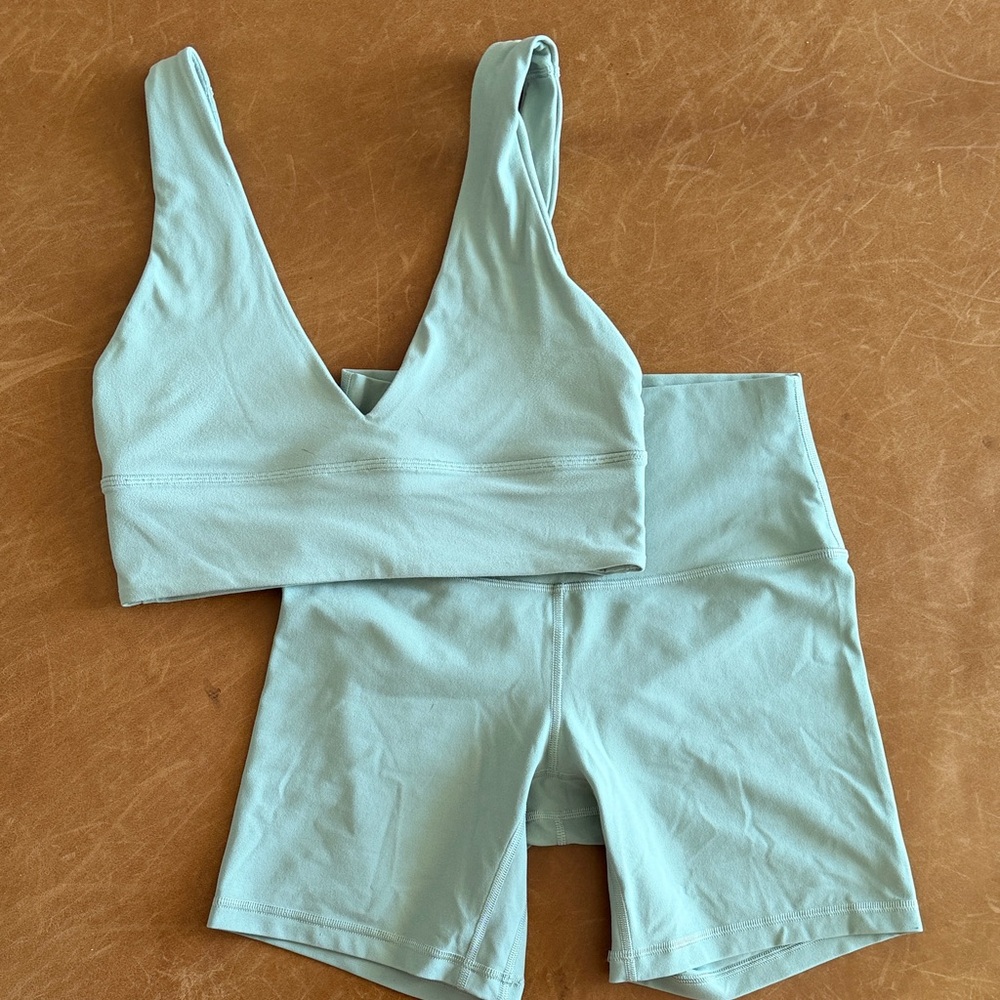 Lululemon Light Green Align Set